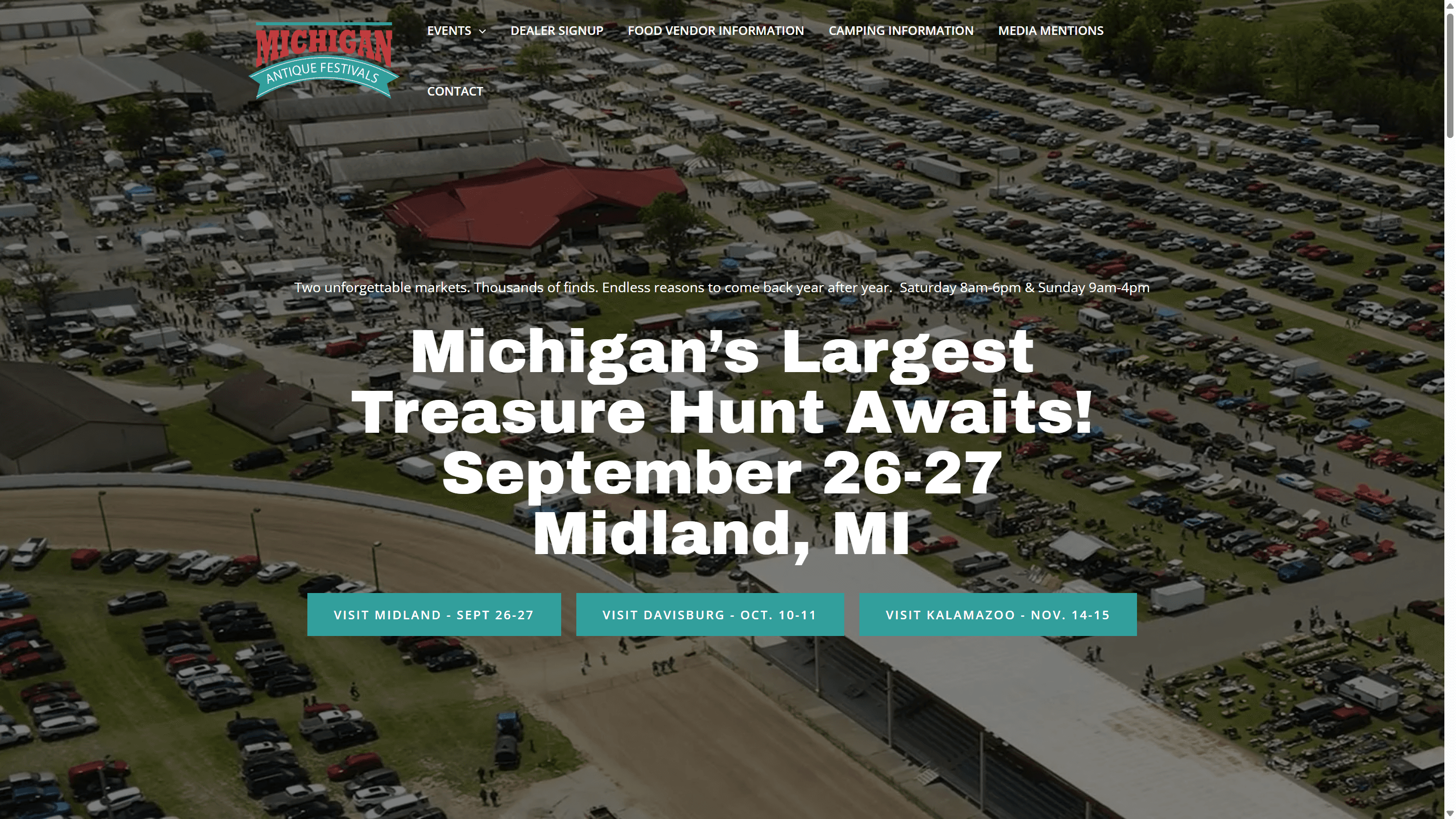 Michigan Antique Festival site at miantiquefestival.com